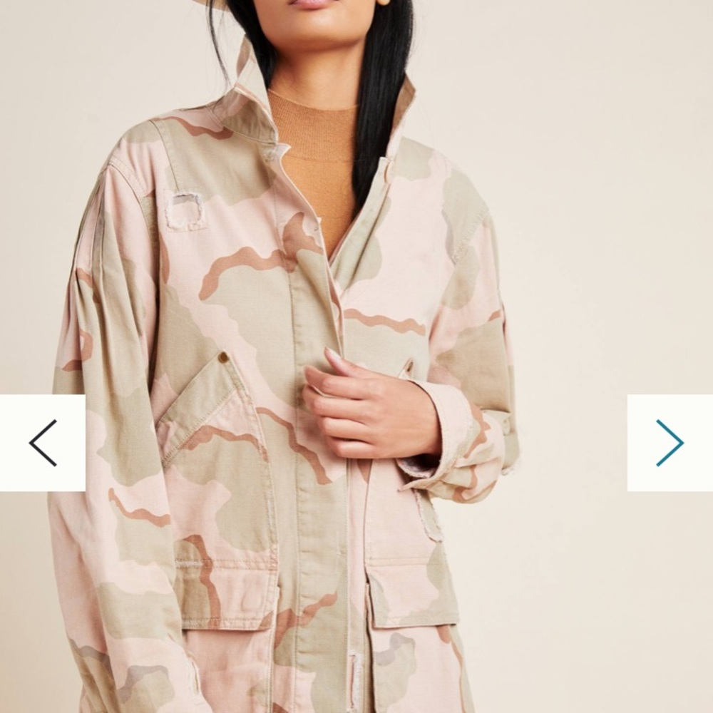 NWT Anthropologie Camo Jacket